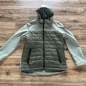 Hurley Men’s Quilted Hybrid Jacket size LG